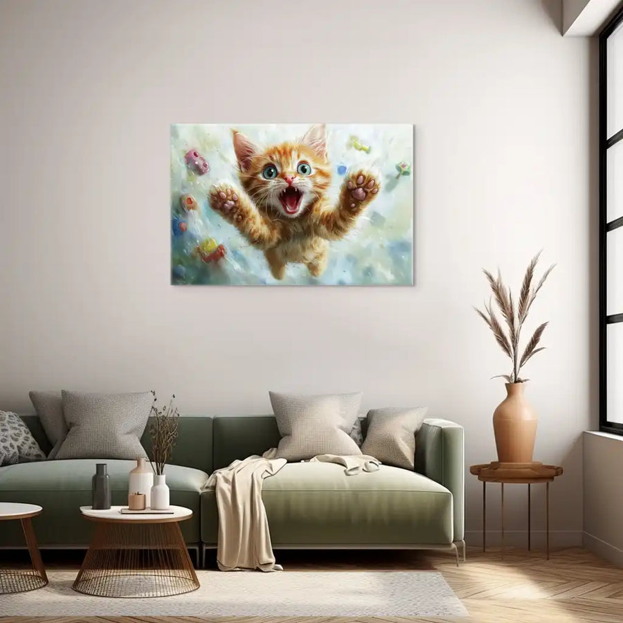 Toile Chat Rigolo