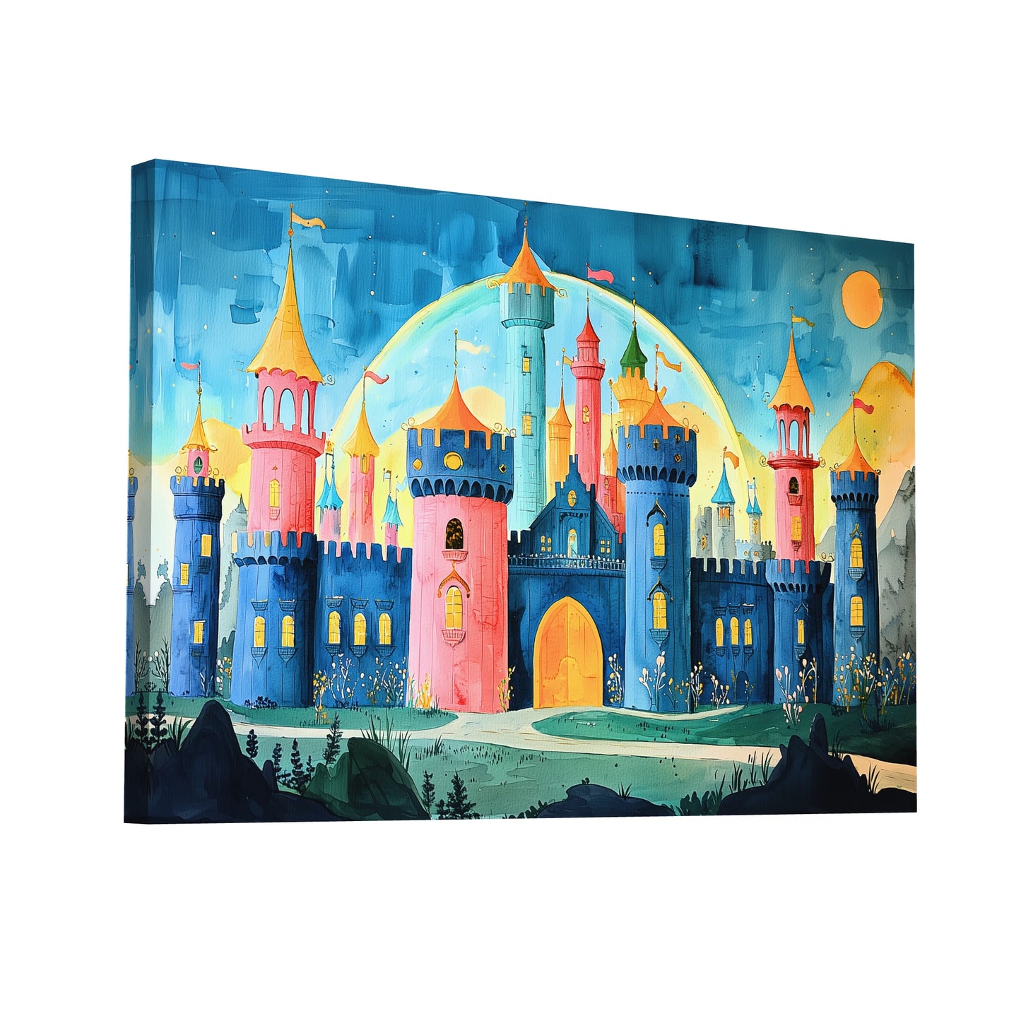 Product Hero 3D WebP Château Peinture Enfant - Art Virtuoso