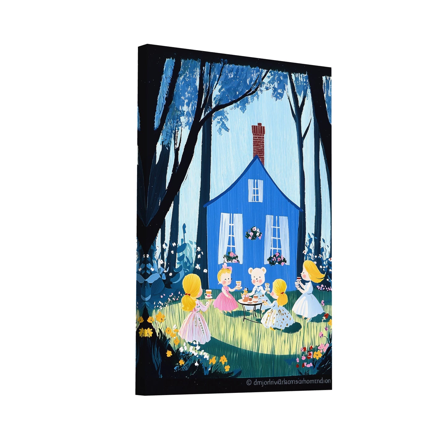 Product Hero 3D WebP Tableau Deco Chambre - Fille 4 Ans - Art Virtuoso