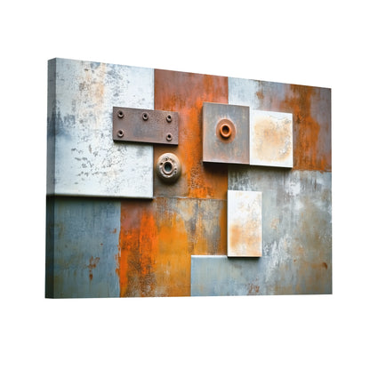 Product Hero 3D WebP Décoration Industrielle Moderne sur Toile - Art Virtuoso