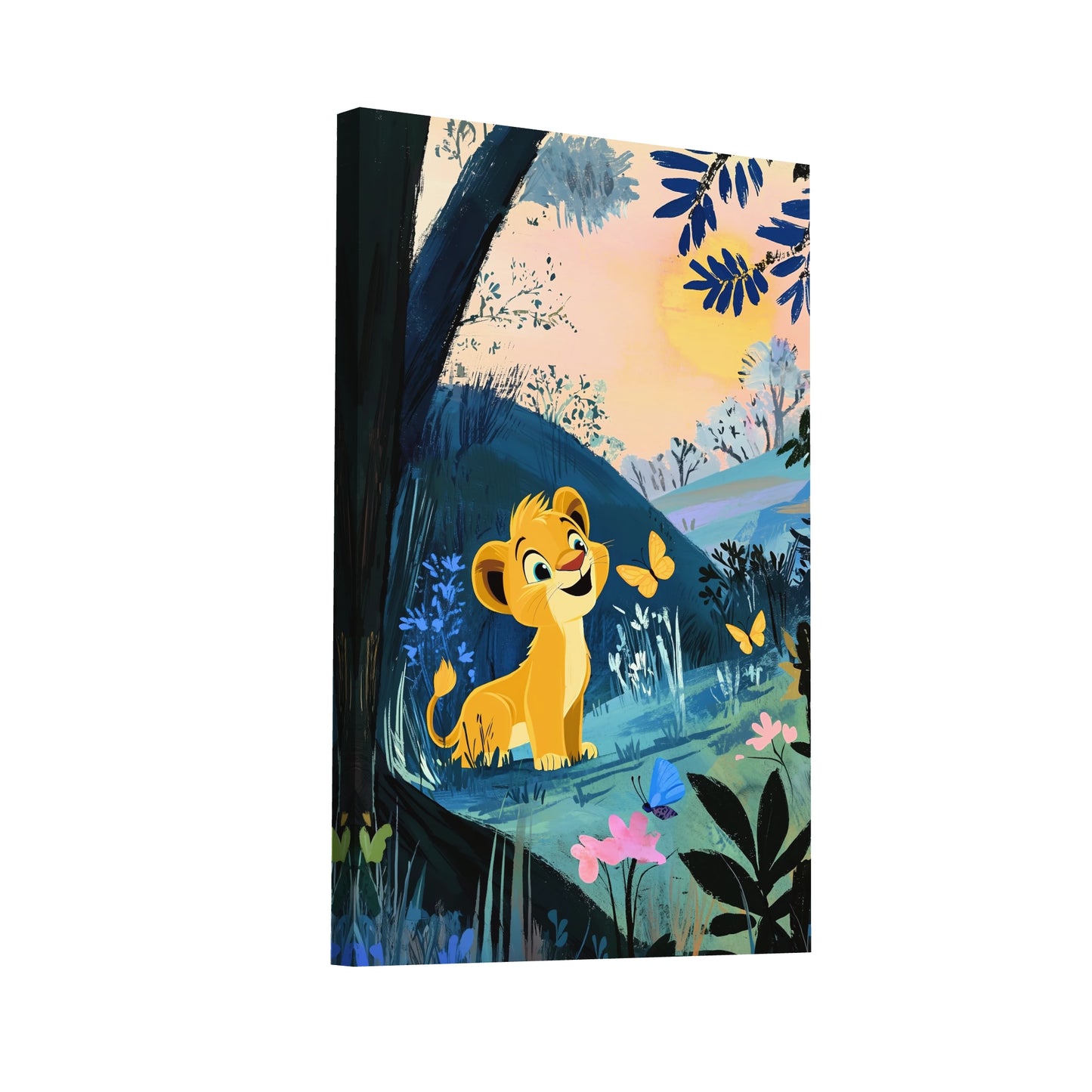 Product Hero 3D WebP Tableau Decoration Lion enfant - Art Virtuoso