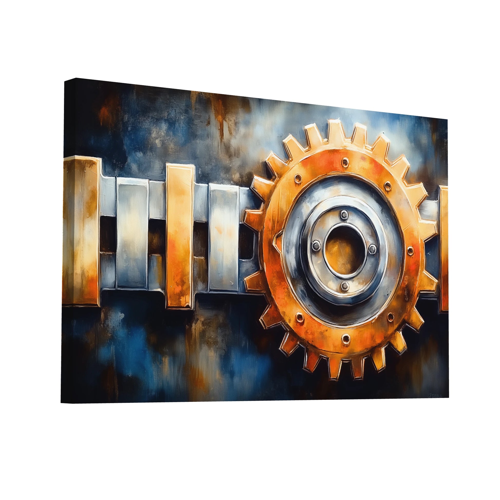 Product Hero 3D WebP Tableau Décoration Murale Industrielle - Art Virtuoso