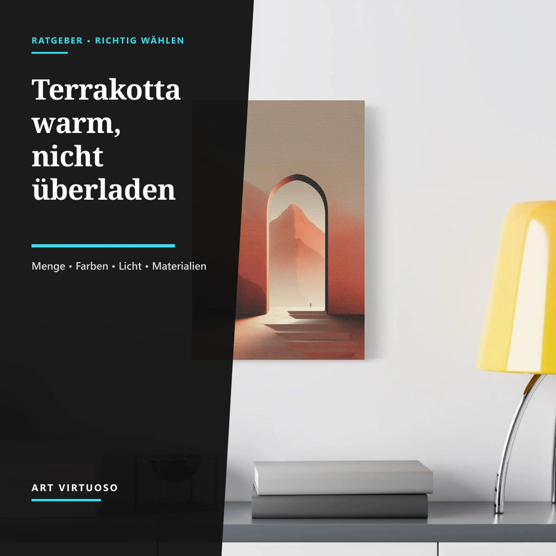 Terrakotta-Wanddekoration: Bilder und Farbkombinationen für ein warmes, ausgewogenes Zuhause
