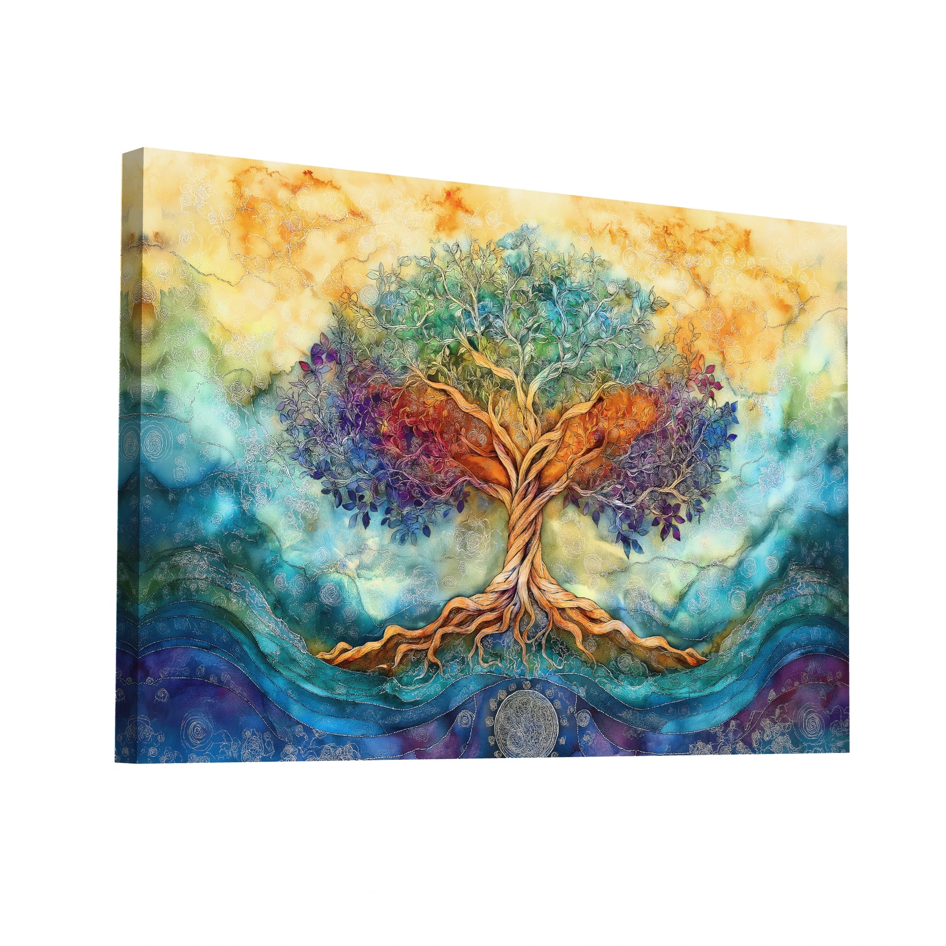 Product Hero 3D WebP Dessin Arbre de Vie Coloré - Art Virtuoso