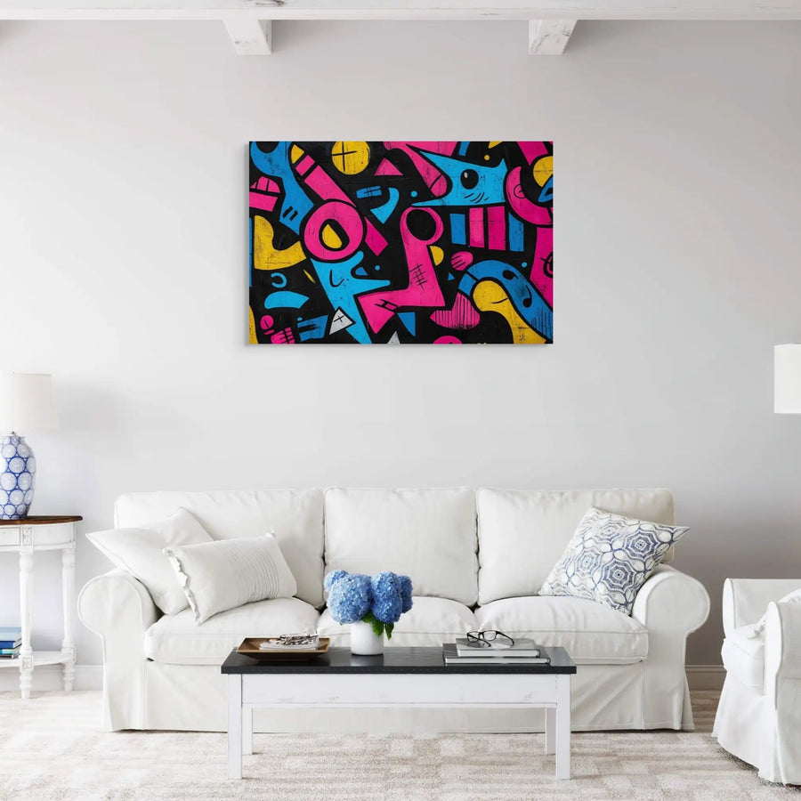 Toile Dessin - Keith Haring Style