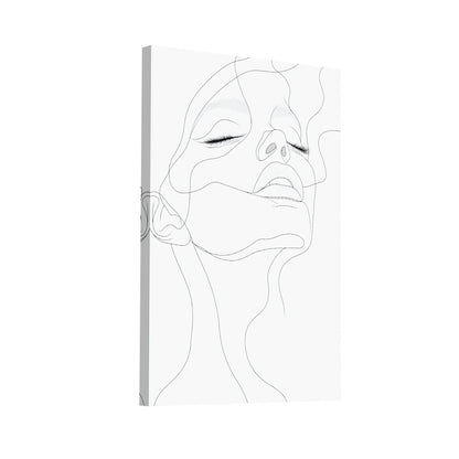Product Hero 3D WebP Toile Dessin Minimaliste Femme - Art Virtuoso