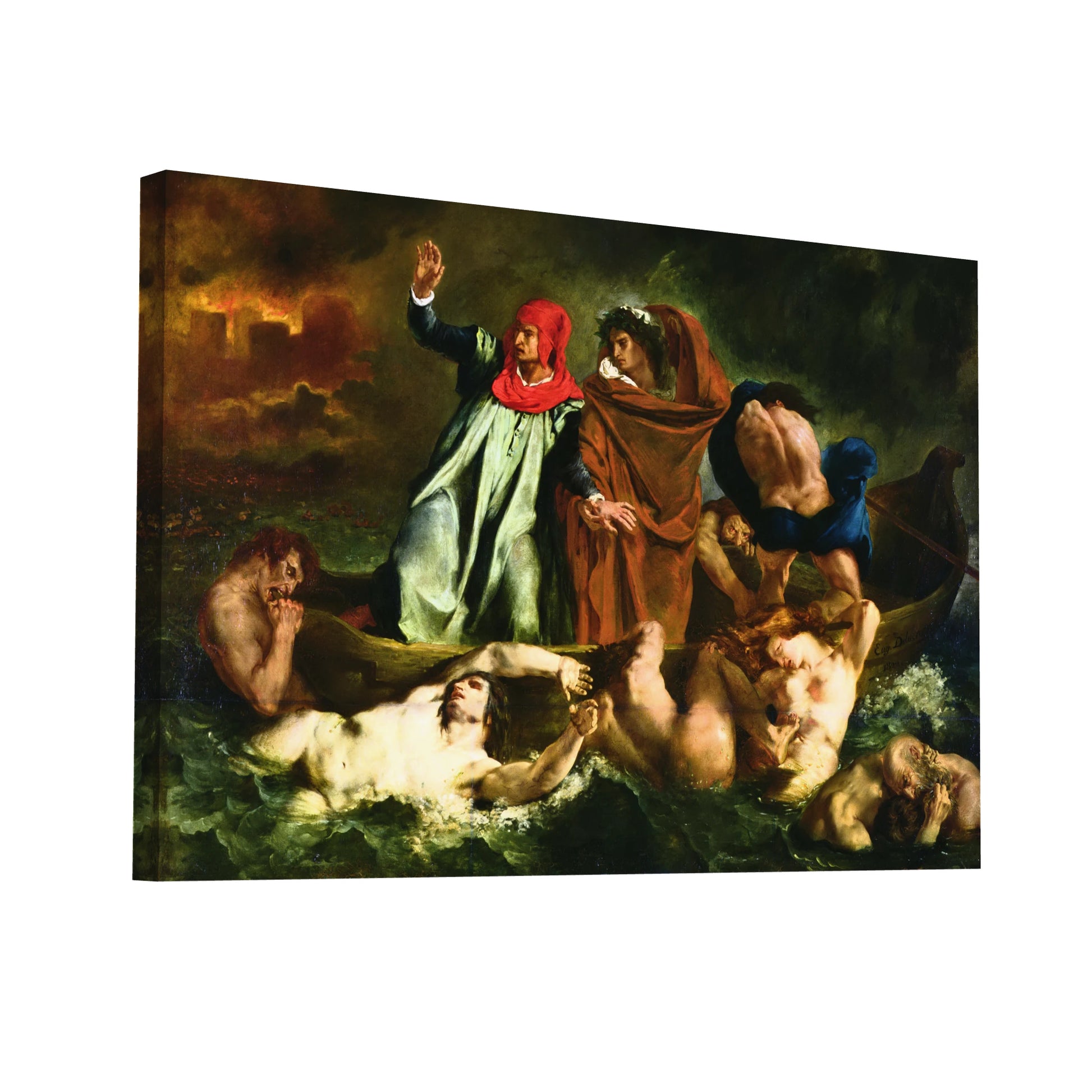 Product Hero 3D WebP Eugène Delacroix - La Barque de Dante - Art Virtuoso