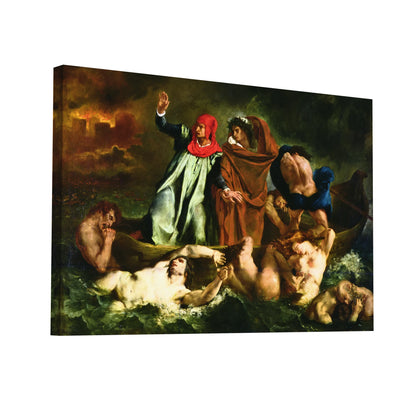 Product Hero 3D WebP Eugène Delacroix - La Barque de Dante - Art Virtuoso