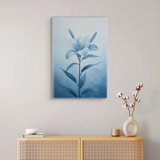 Fleur Sur Toile -  Lys Bleu  Art Virtuoso