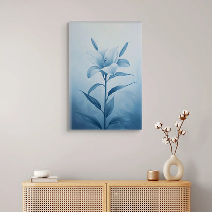 Fleur Sur Toile -  Lys Bleu  Art Virtuoso   