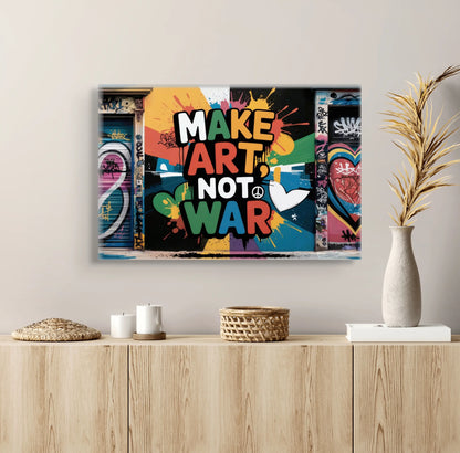 Graffiti Art Mural - Make Art, Not War Affiches, reproductions et œuvres graphiques Art Virtuoso   