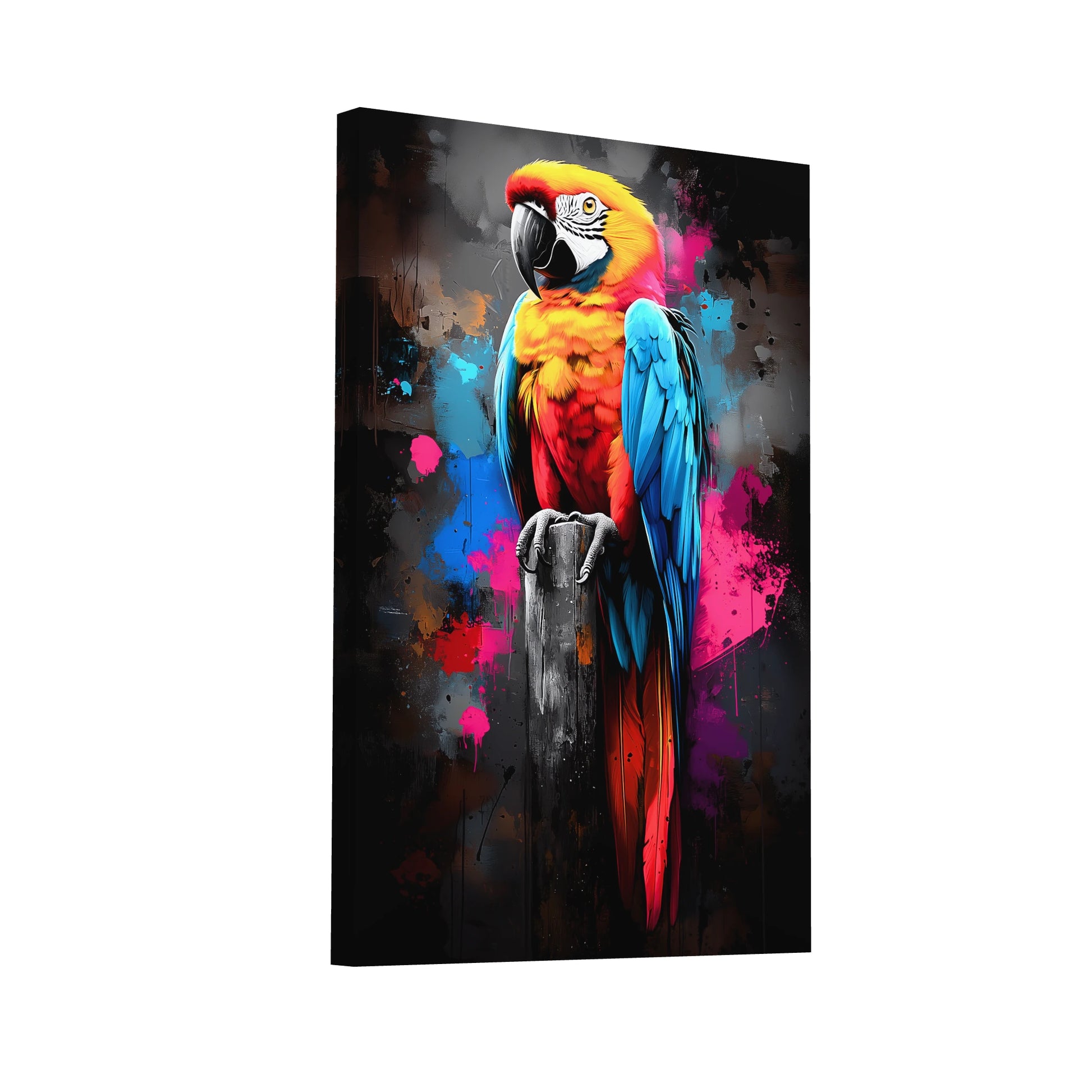 Product Hero 3D WebP Grand Tableau Perroquet : Oiseau Rare - Art Virtuoso