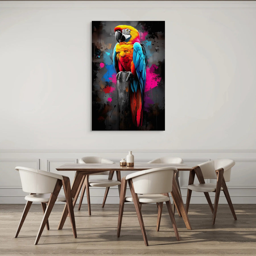 Grand Tableau Perroquet : Oiseau Rare