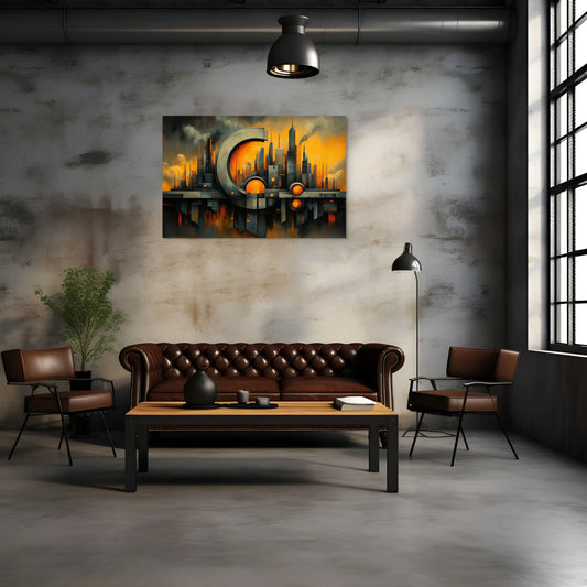 Grand Tableau Style Industriel Affiches, reproductions et œuvres graphiques Art Virtuoso