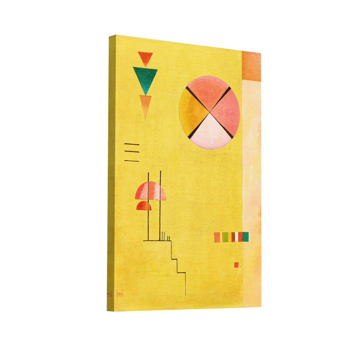 Product Hero 3D WebP Vassily Kandinsky - Jaune Joyeux - Art Virtuoso