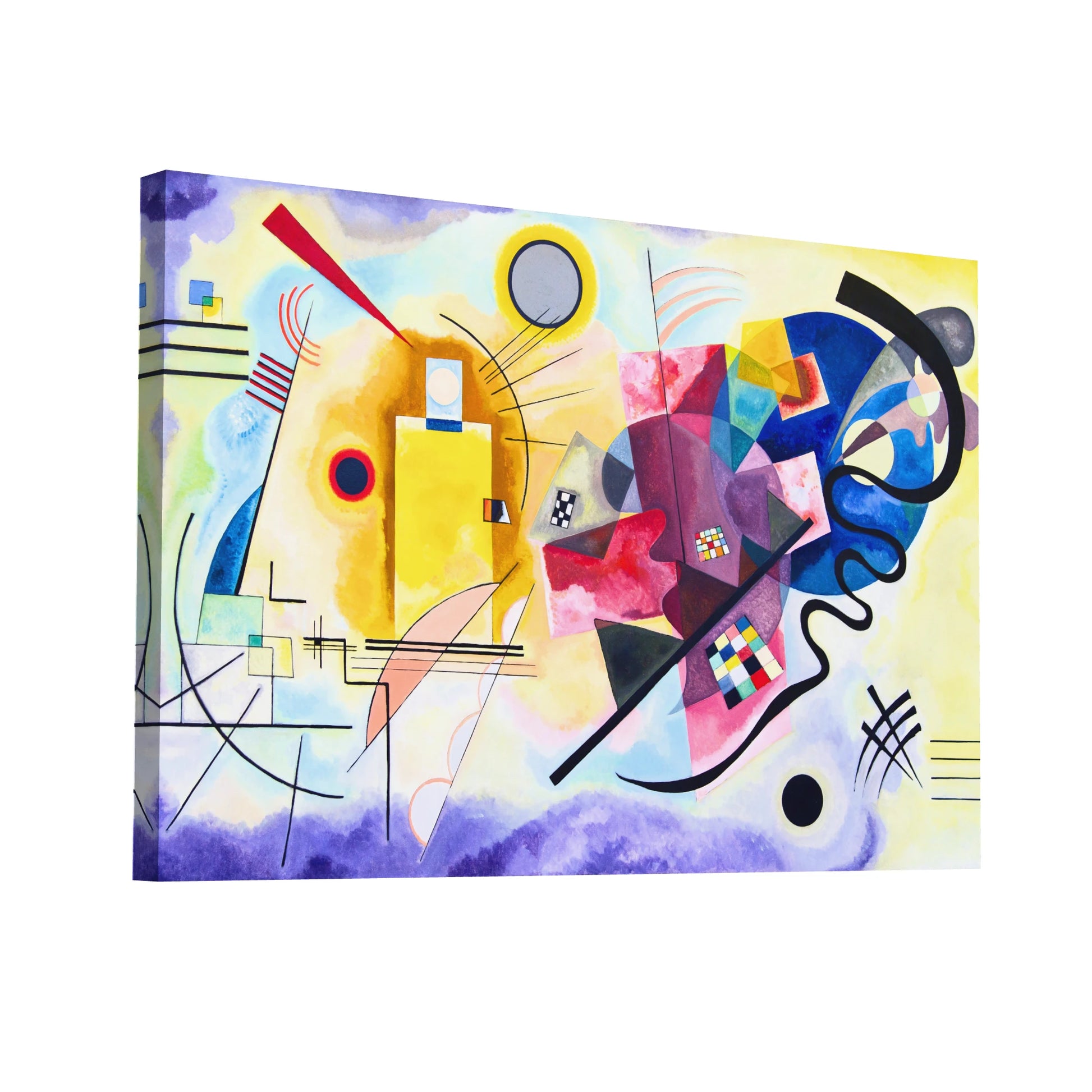 Product Hero 3D WebP Jaune Rouge Bleu - Kandinsky - Art Virtuoso