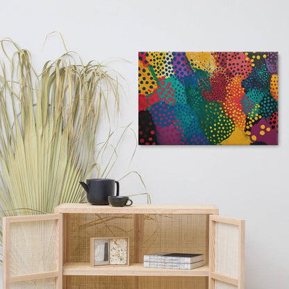 Tableau Art Abstrait Moderne - Polka Dots