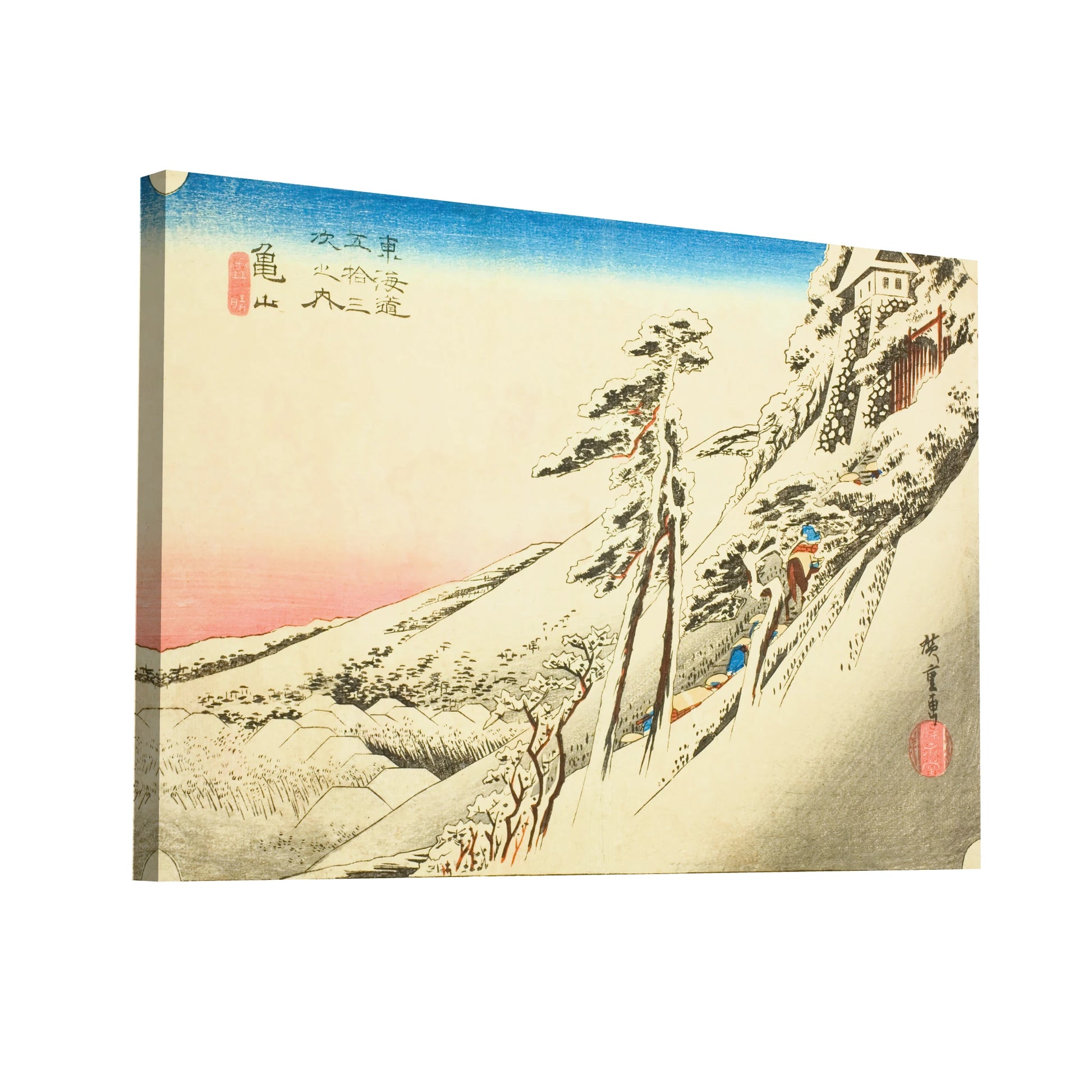 Product Hero 3D WebP Tableau Hiroshige - éclaircie après la neige - Art Virtuoso