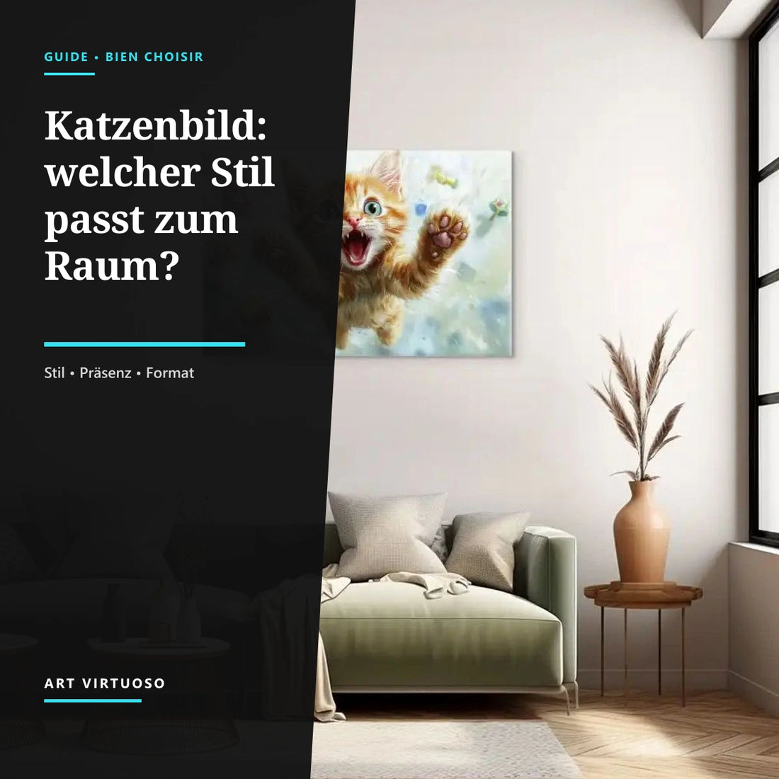 Katzenbilder: Welcher Stil passt zu Ihrer Einrichtung?