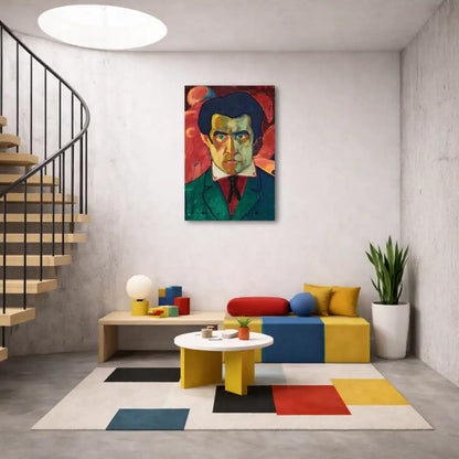 Kasimir Malewitsch – Selbstporträt – Wandbild