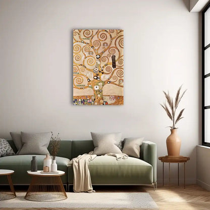Tableau Arbre de Vie - Gustav Klimt – volutes d’or et symbole de renaissance