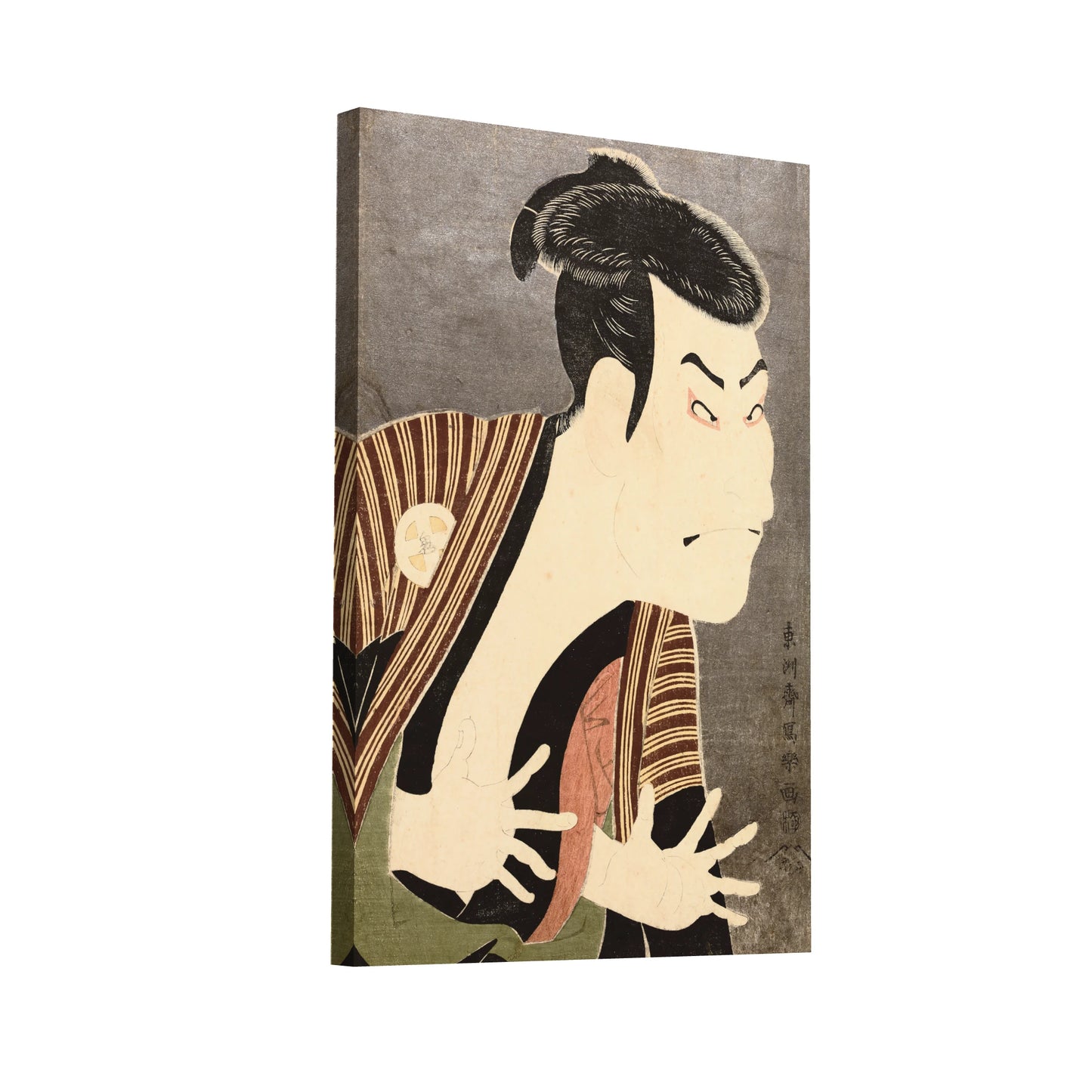 Product Hero 3D WebP Tableau -Otani Oniji III dans le rôle d'Edobei – Toshusai Sharaku - Art Virtuoso