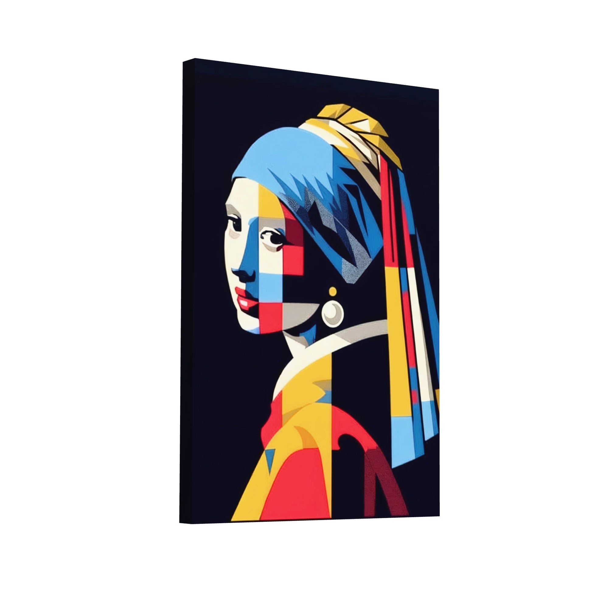 Product Hero 3D WebP Tableau - La Jeune Fille à la Perle Revisitée - Art Virtuoso