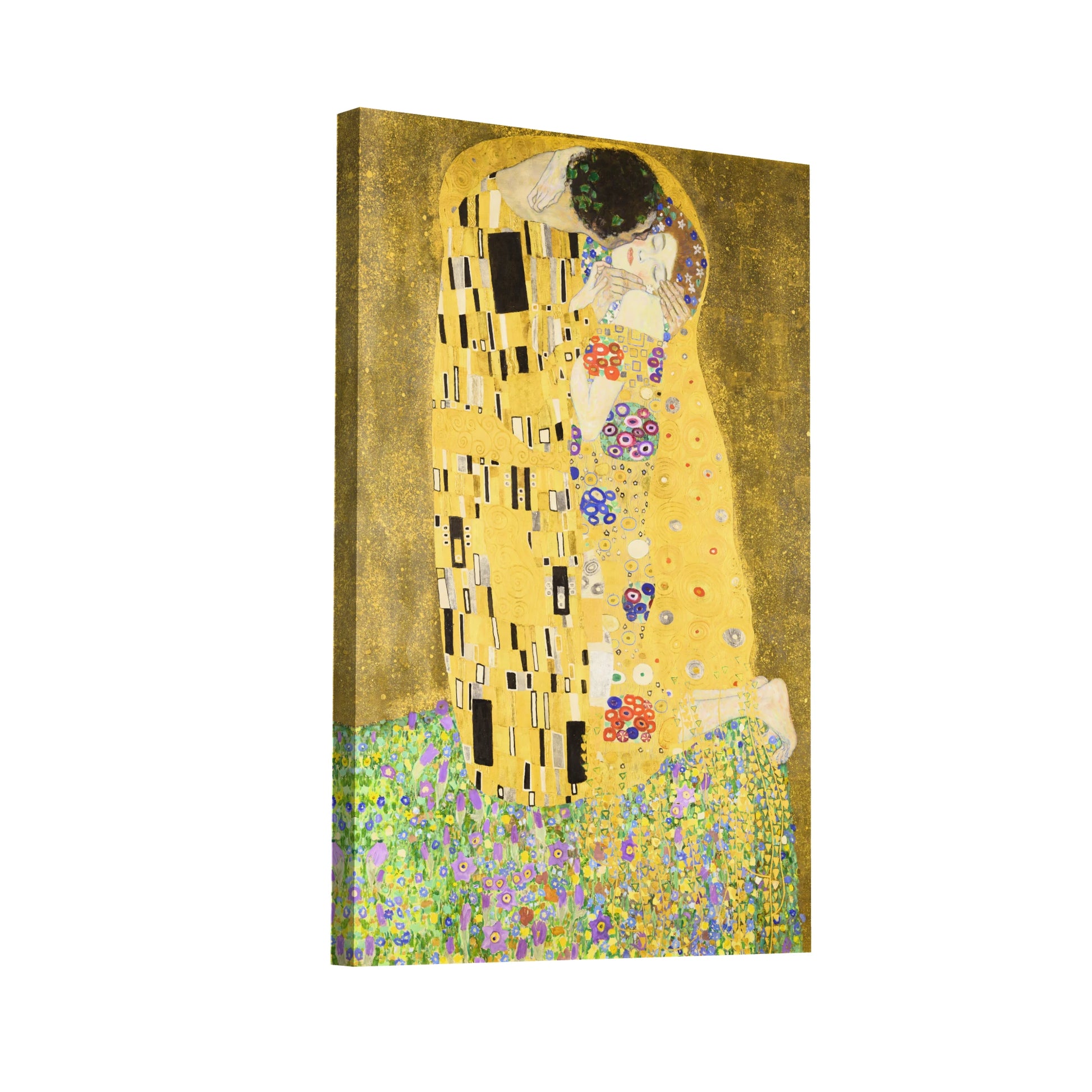 Product Hero 3D WebP Tableau - Le Baiser de Gustav Klimt - icône dorée de l’ Art nouveau - Art Virtuoso