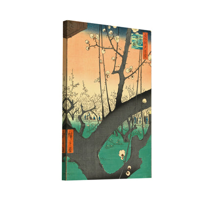 Product Hero 3D WebP Tableau Hiroshige - Le Jardin des pruniers à Kameido Utagawa - Art Virtuoso