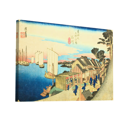 Product Hero 3D WebP Tableau Hiroshige - Lever du soleil a Shinagawa - Art Virtuoso