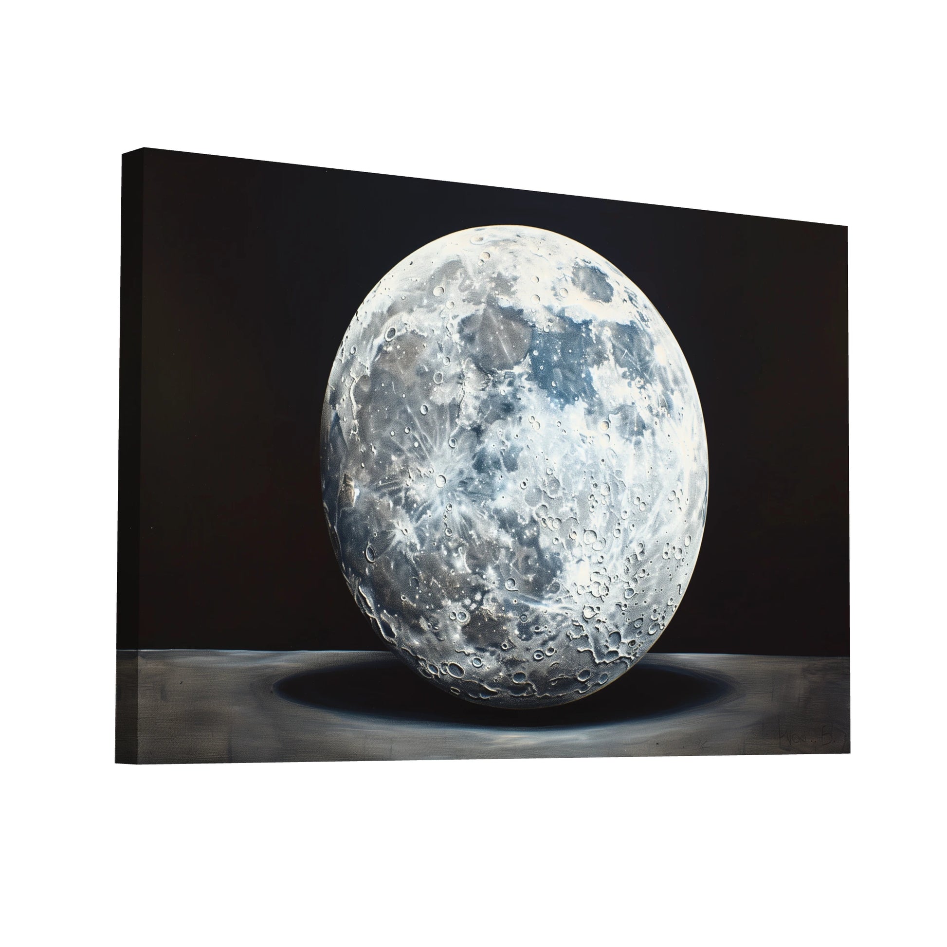 Product Hero 3D WebP Tableau Lune - Peinture Simple - Art Virtuoso