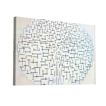 Product Hero 3D WebP Piet Mondrian - Composition 10 en Noir et Blanc - Art Virtuoso