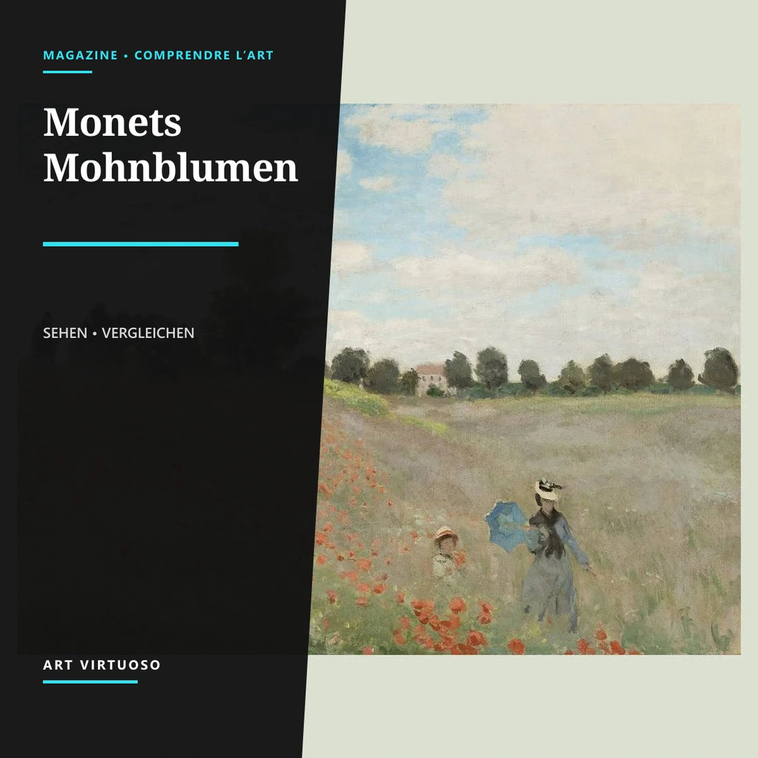 Monets Mohnblumen: Analyse eines Spaziergangs in Rot