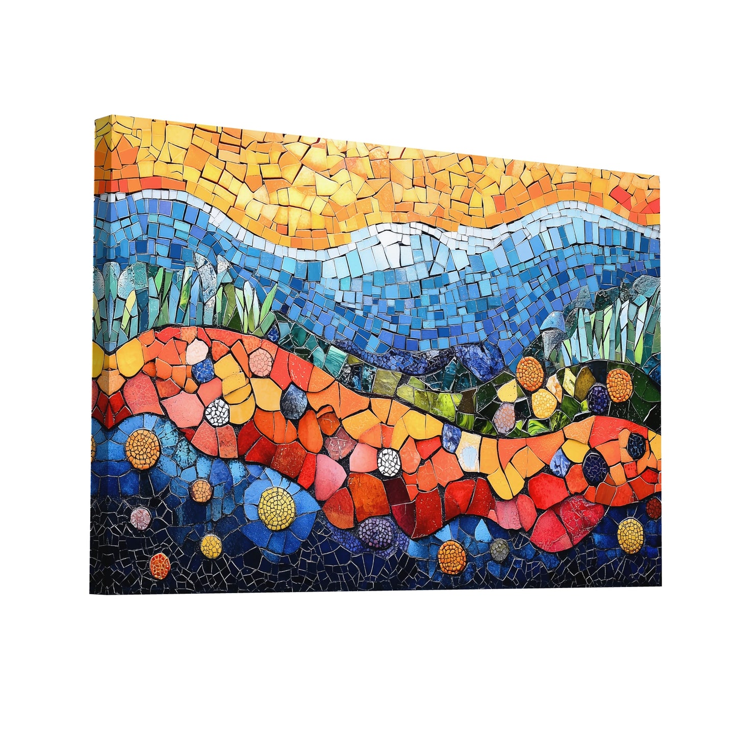 Product Hero 3D WebP Mosaïque - Tableau Déco en Harmonie - Art Virtuoso