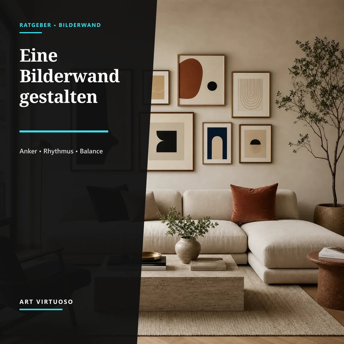 Bilderwand gestalten: So gelingt eine ausgewogene Komposition