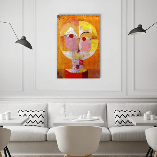 Tableau Paul Klee – Senecio, visage solaire géométrique