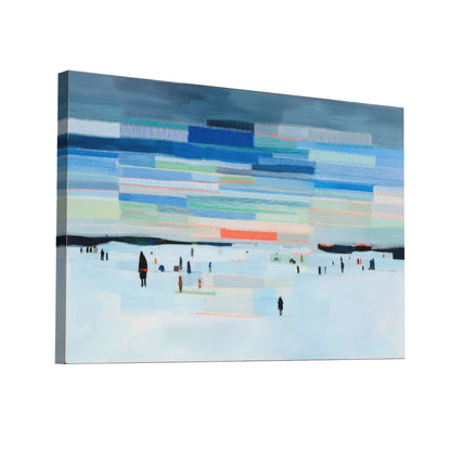 Product Hero 3D WebP Paysage Arctique – ciel strié et silhouettes évanescentes - Art Virtuoso