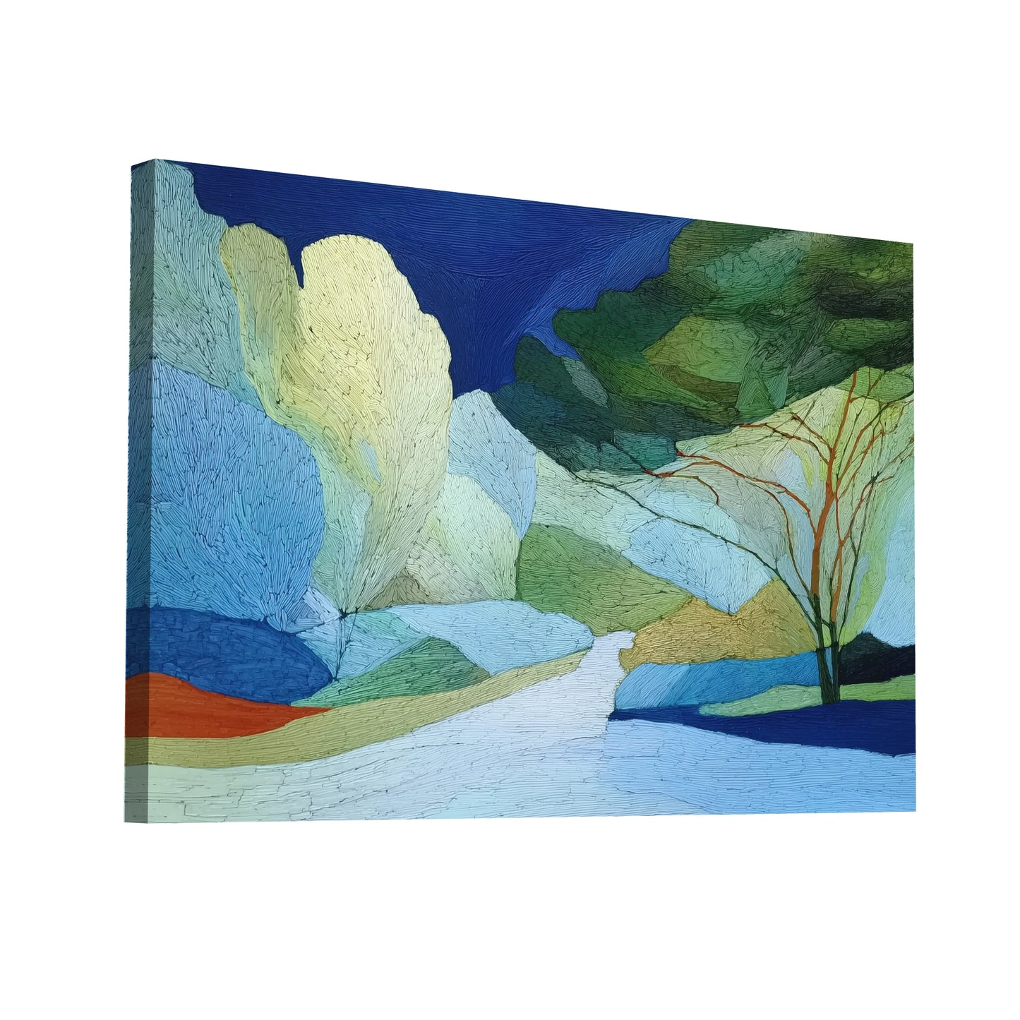 Product Hero 3D WebP Paysage boréal lyrique – sous-bois émeraude et rivière opaline - Art Virtuoso