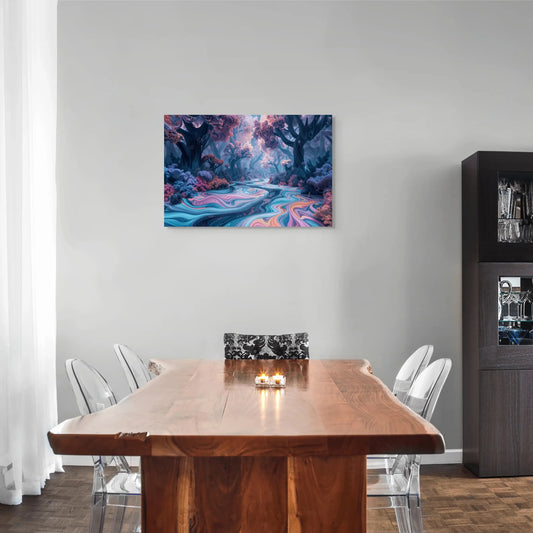 Paysage Surréaliste Peinture - Forêt Onirique  Art Virtuoso   