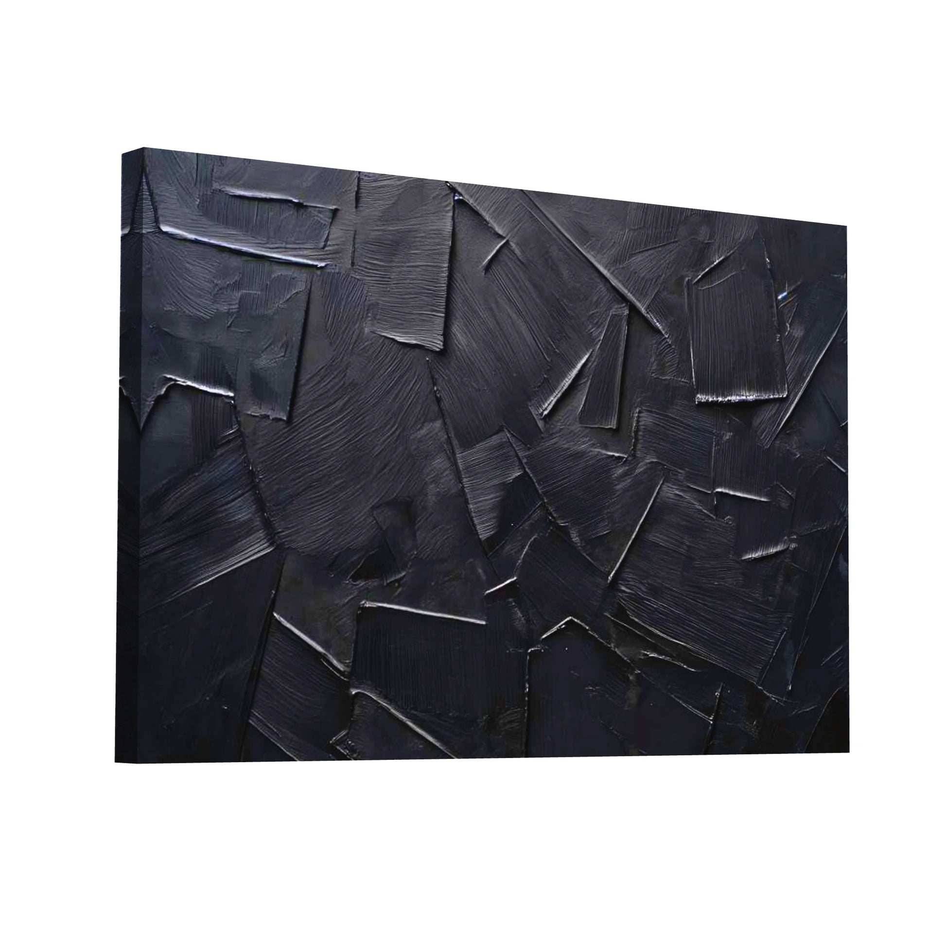 Product Hero 3D WebP Peinture Abstraite sur Fond Noir - Énigme Nocturne - Art Virtuoso