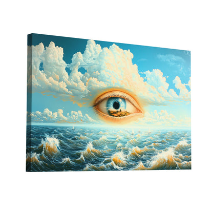 Product Hero 3D WebP Peinture Acrylique Surrealiste - Oeil Marin - Art Virtuoso