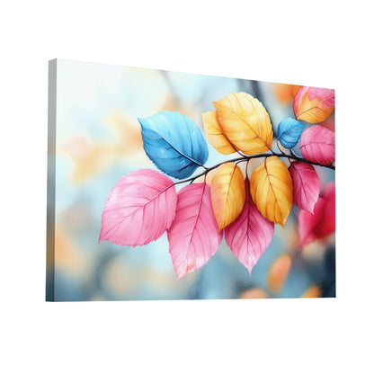 Product Hero 3D WebP Peinture Aquarelle Acrylique - Feuillage Coloré - Art Virtuoso