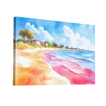 Product Hero 3D WebP Peinture Aquarelle - Bord de Mer - Art Virtuoso