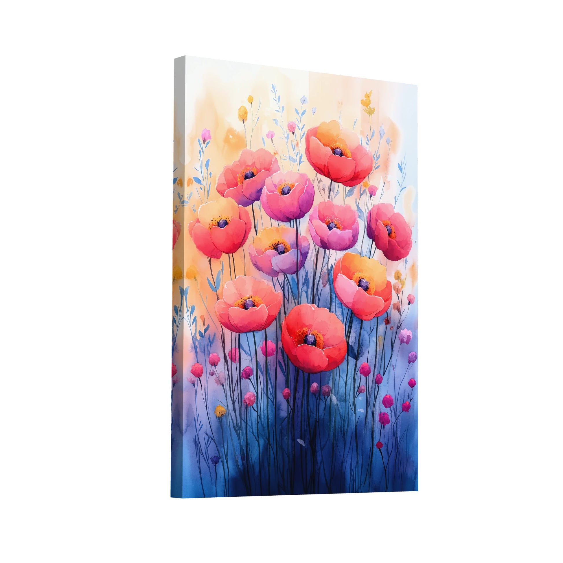 Product Hero 3D WebP Peinture Aquarelle - Bouquet de Fleurs Printanières - Art Virtuoso