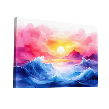 Product Hero 3D WebP Peinture Aquarelle Mer - Énergie Océane - Art Virtuoso