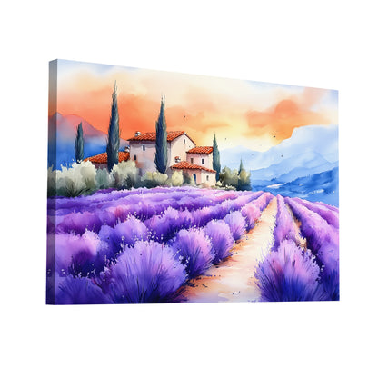 Product Hero 3D WebP Peinture Aquarelle Paysage - Provence - Art Virtuoso
