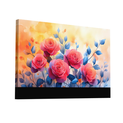 Product Hero 3D WebP Peinture Aquarelle Rose – Bouquet Éclatant - Art Virtuoso
