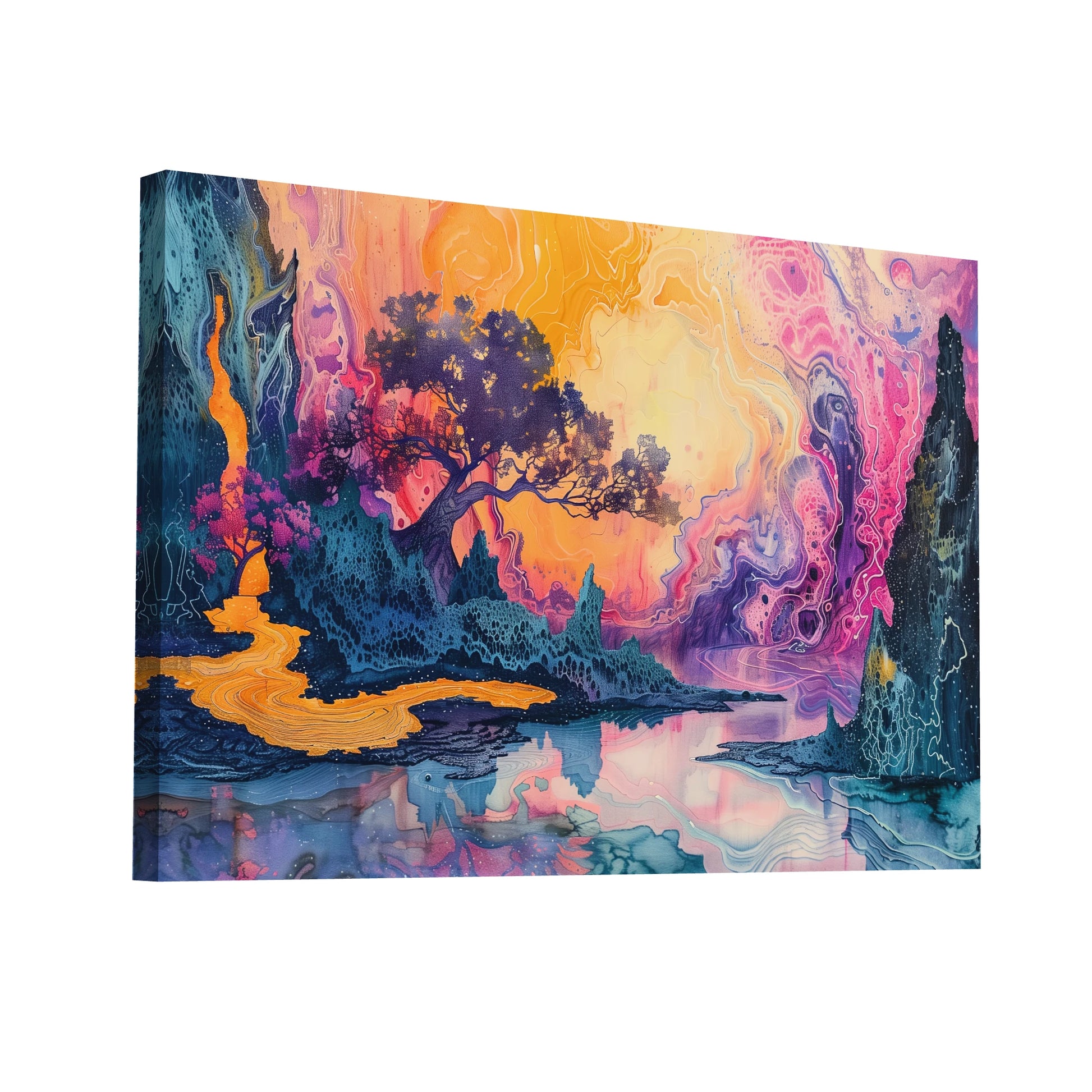 Product Hero 3D WebP Peinture Art Moderne - Paysage Éthéré - Art Virtuoso