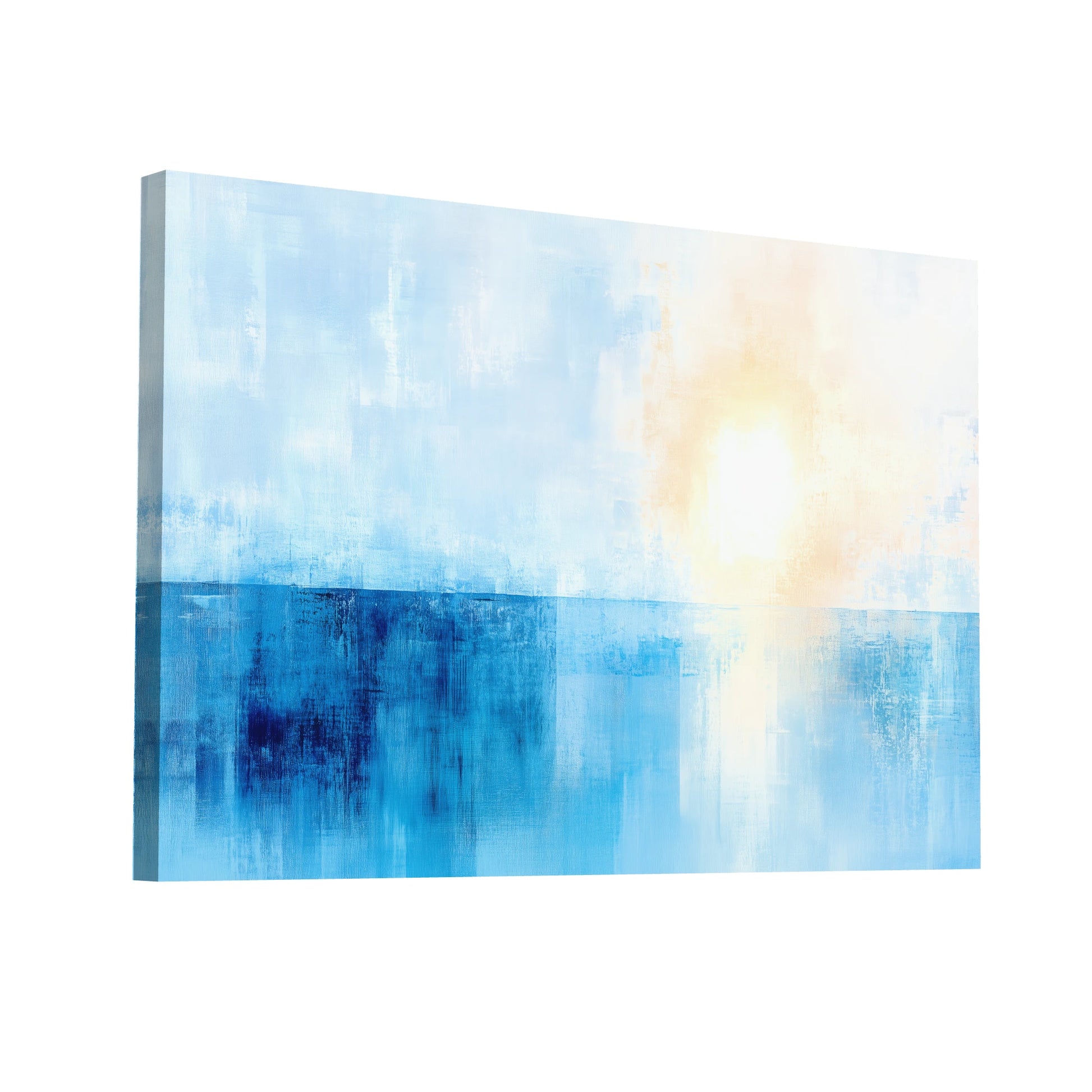 Product Hero 3D WebP Peinture Bleu pour Salon - Lumière d'Été - Art Virtuoso
