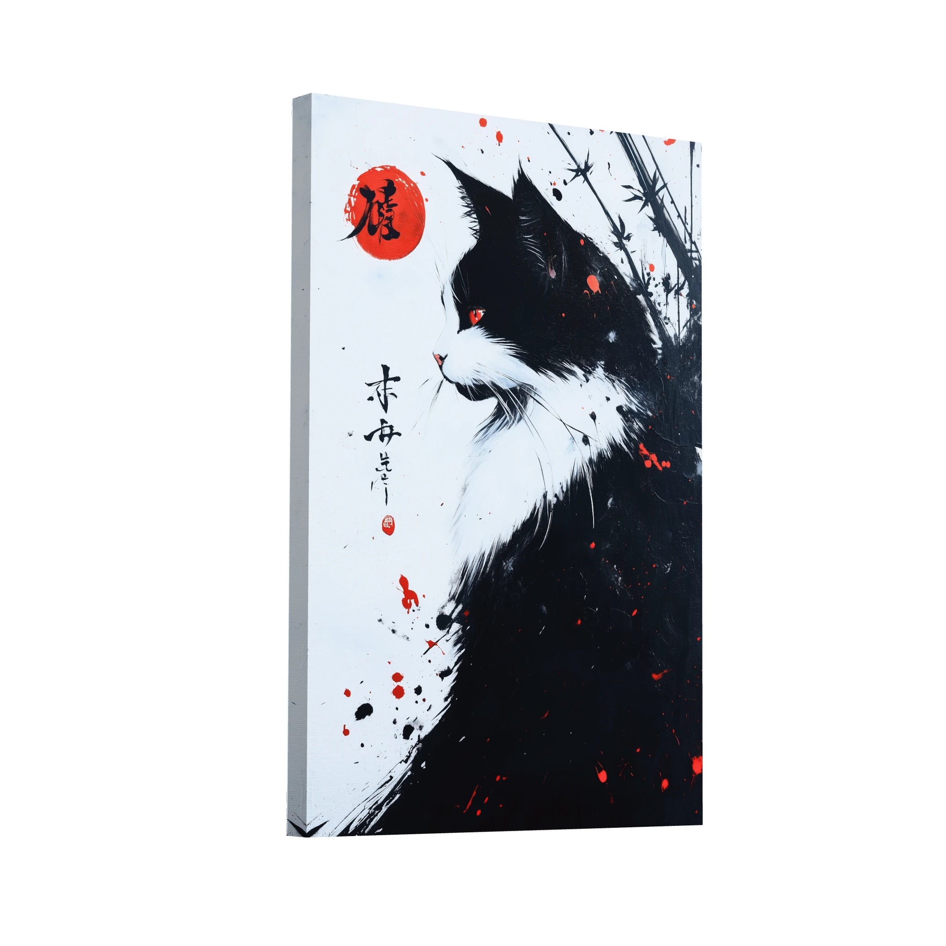 Product Hero 3D WebP Tableau Peinture - Chat Japonais - Art Virtuoso